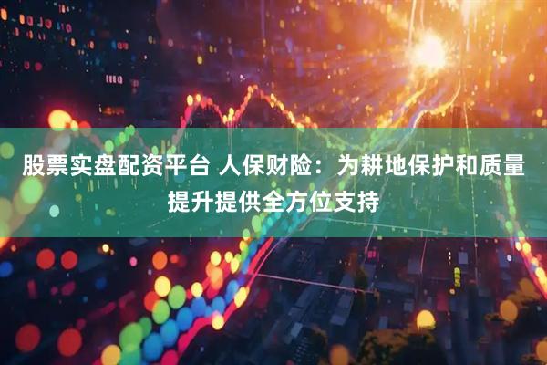 股票实盘配资平台 人保财险：为耕地保护和质量提升提供全方位支持