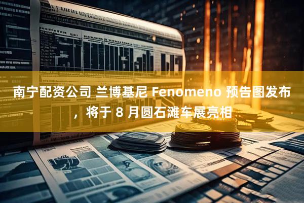 南宁配资公司 兰博基尼 Fenomeno 预告图发布，将于 8 月圆石滩车展亮相